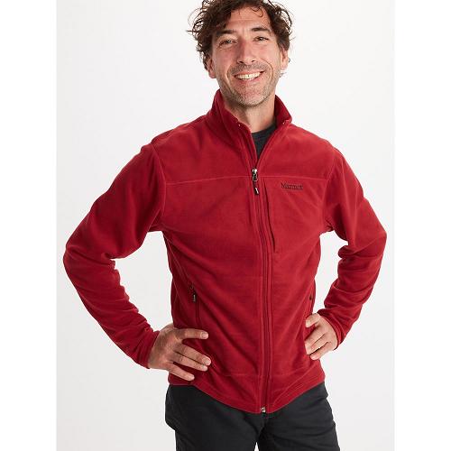 Marmot Fleece Dark Red NZ - Reactor Jackets Mens NZ4016935